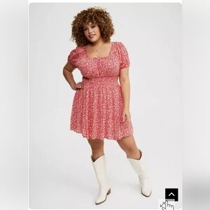 Torrid Red Floral Jumpsuit